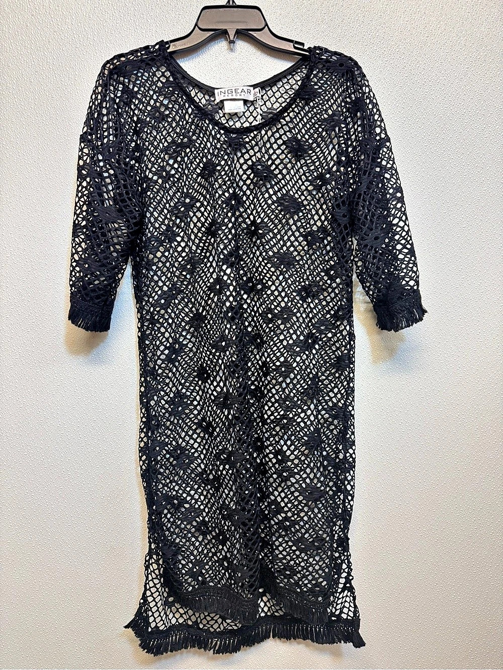 Ingear Resort Crochet Mesh Maxi Swim Cover-Up Size L (E-60)